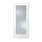 Trimlite 36"x80"x13/8" Primed 1Lite Clear Tempered Glass Interior French 71/4" LH Prehung Door Black Hinges 3068pri1501CLETLH1D714 - alternate 1
